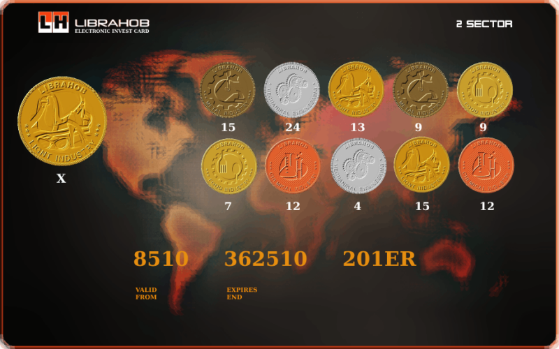 электронная инвесткарта 8510 362510 201ER